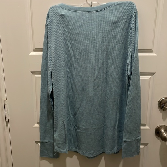 Time & Tru Stockinette Pullover Sweater Women's XXL Light Blue - Picture 3 of 3